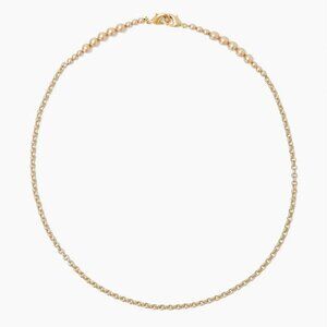 NEW Chan Luu Vintage Gold Pearl Mask Chain / Necklace
